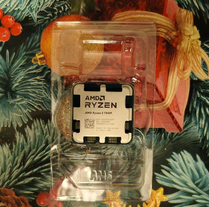 Процессор Amd Ryzen 5 7500f 3.7 (5.0)Ghz 32mb cash сокет AM5