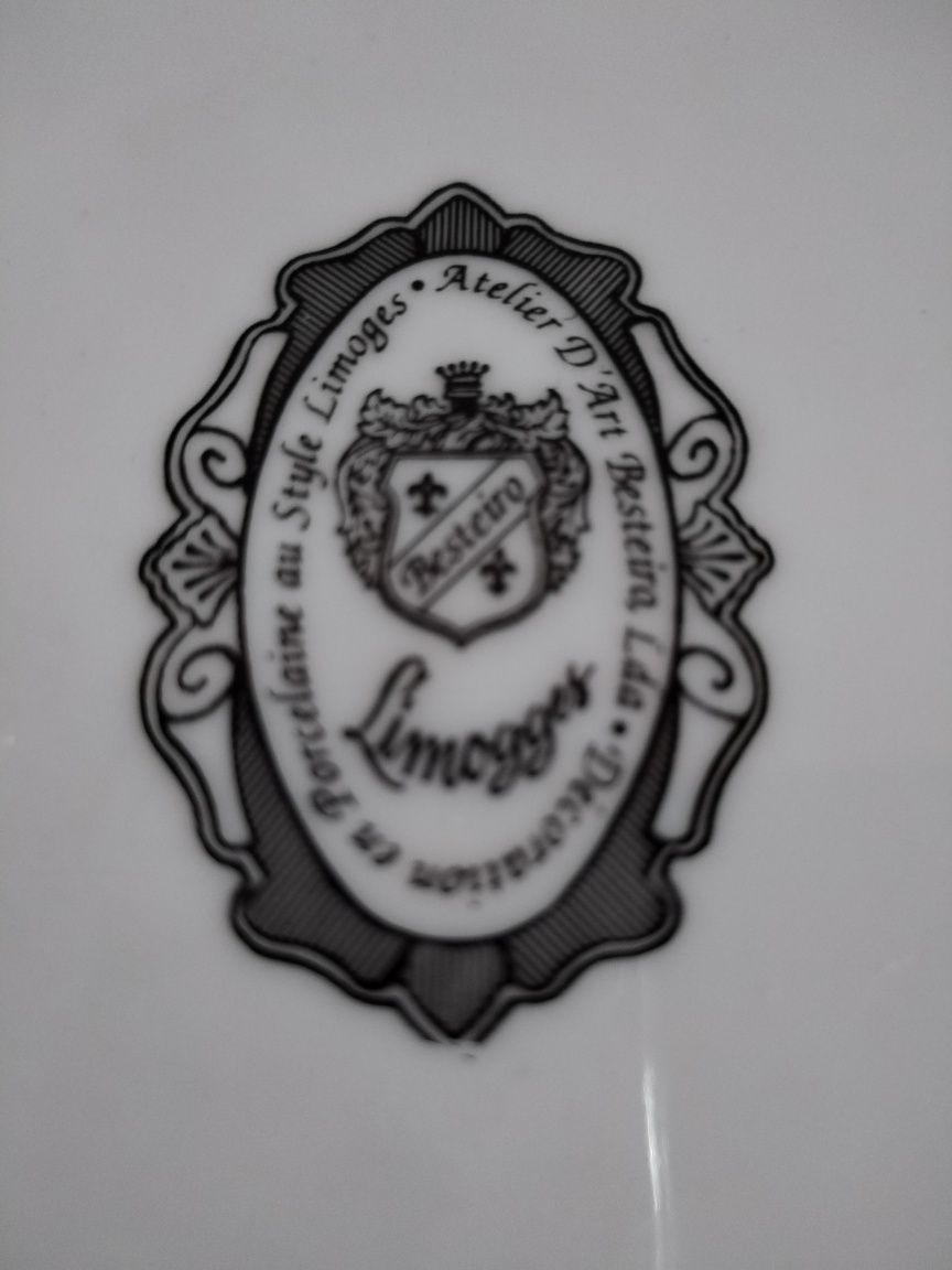 Prato Limogges de 25 cm de diâmetro