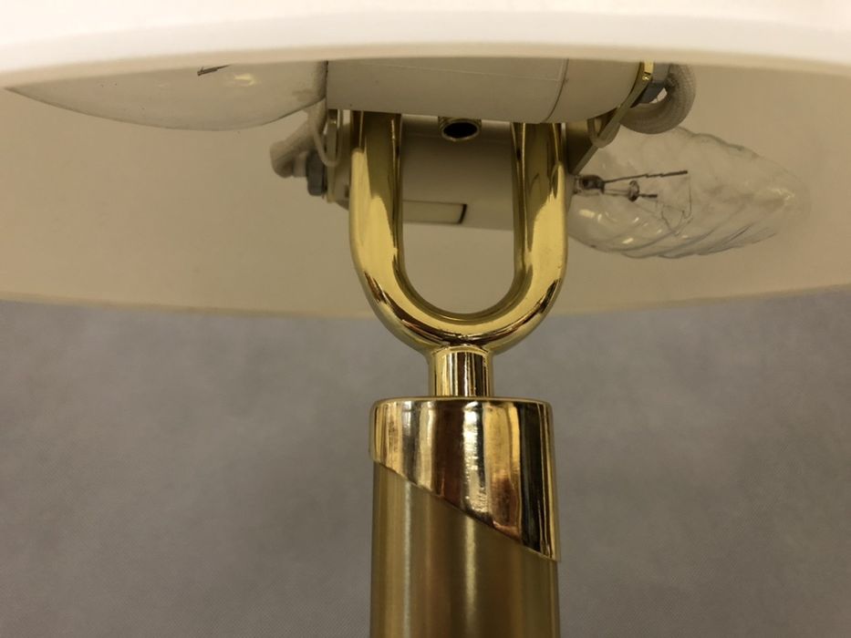 Elegancka złota lampa gabinetowa lata 90 te