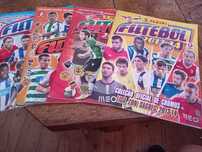 Futebol, cadernetas cromos vazias, diversos anos (ver fotos)
