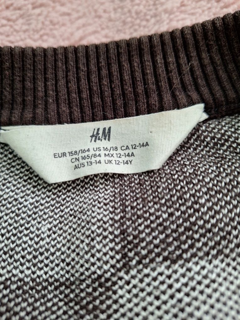 sweter w szachownicę H&M