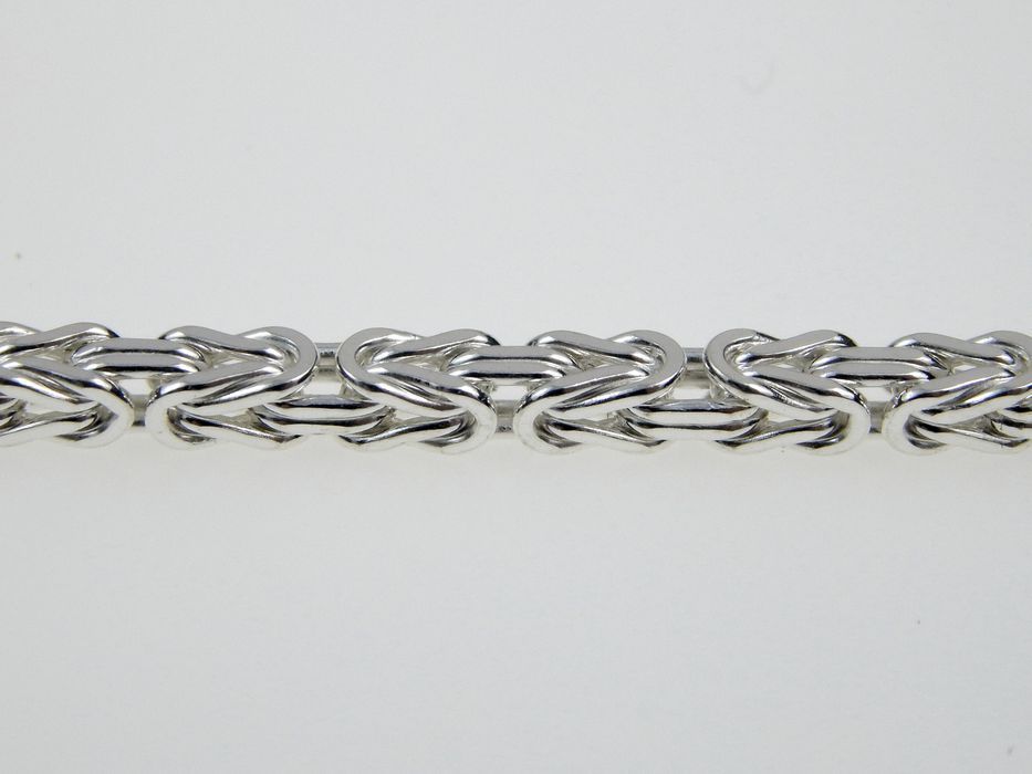 Komplet Łańcuch Bizantyjski Królewski 4.2mm  21cm 55cm Biz100k_21_55