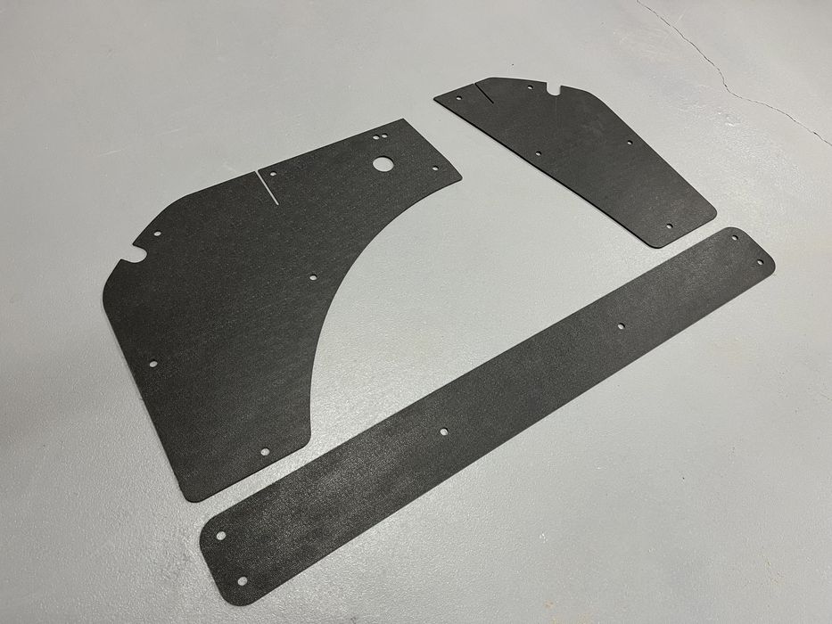 Boczki bagażnika Golf mk1 3d, 5d, plecy kanapy, abs, wnętrze