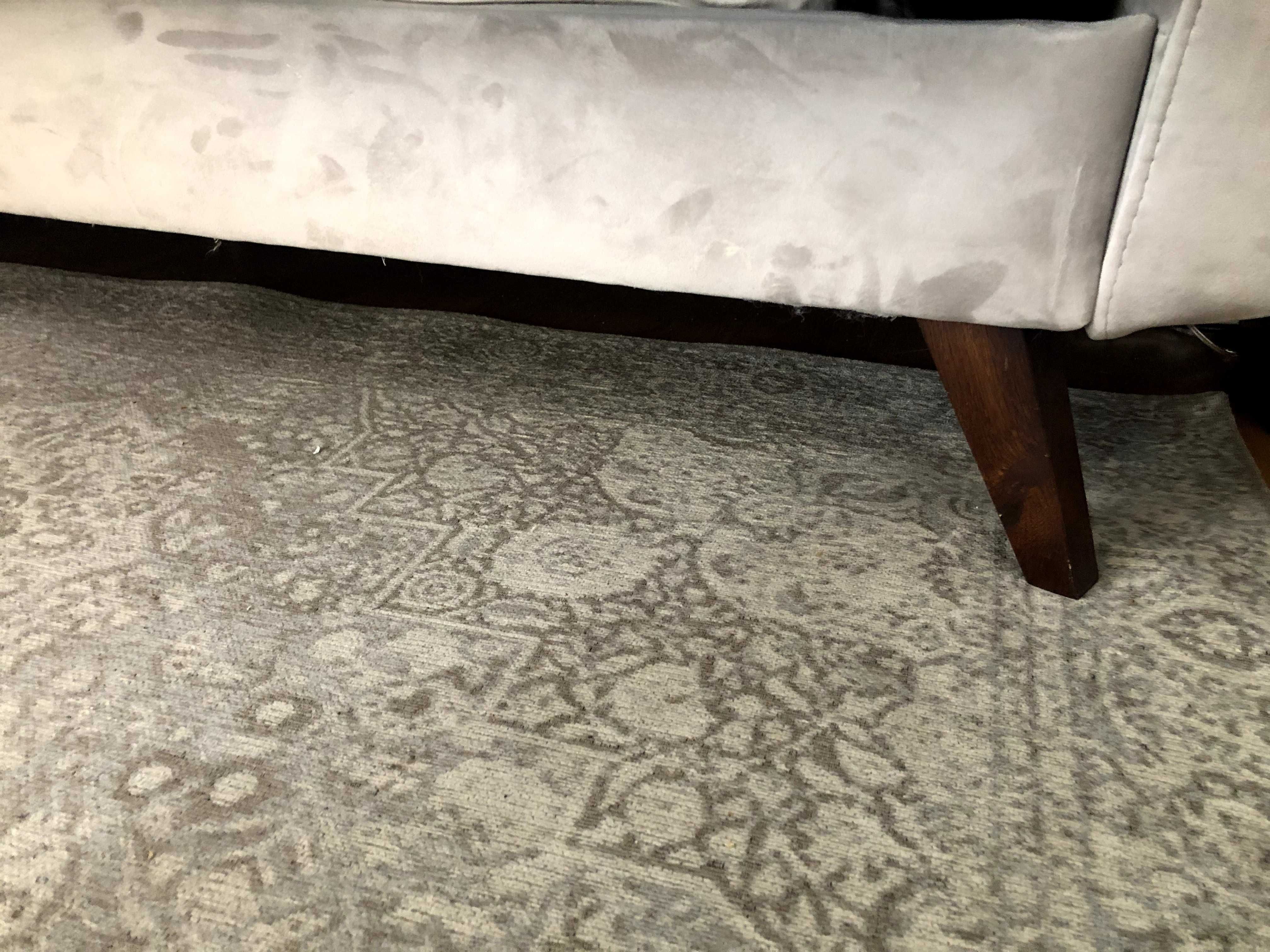 Sofa szara rozkładana z pojemnikiem na pościel 220 cm TANIO