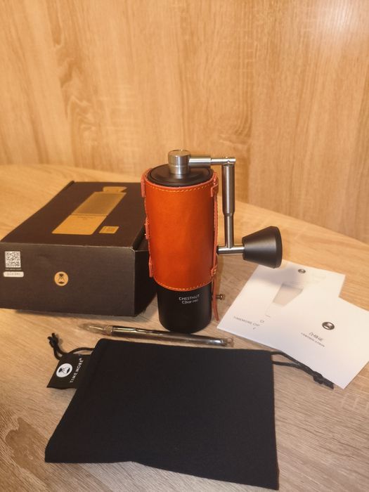 Кавомолка ручна timemore chestnut c3 esp pro + leather
