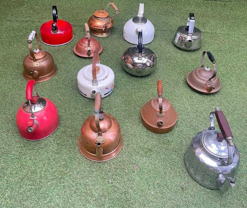 chaleiras antigas para coleção ou decoração