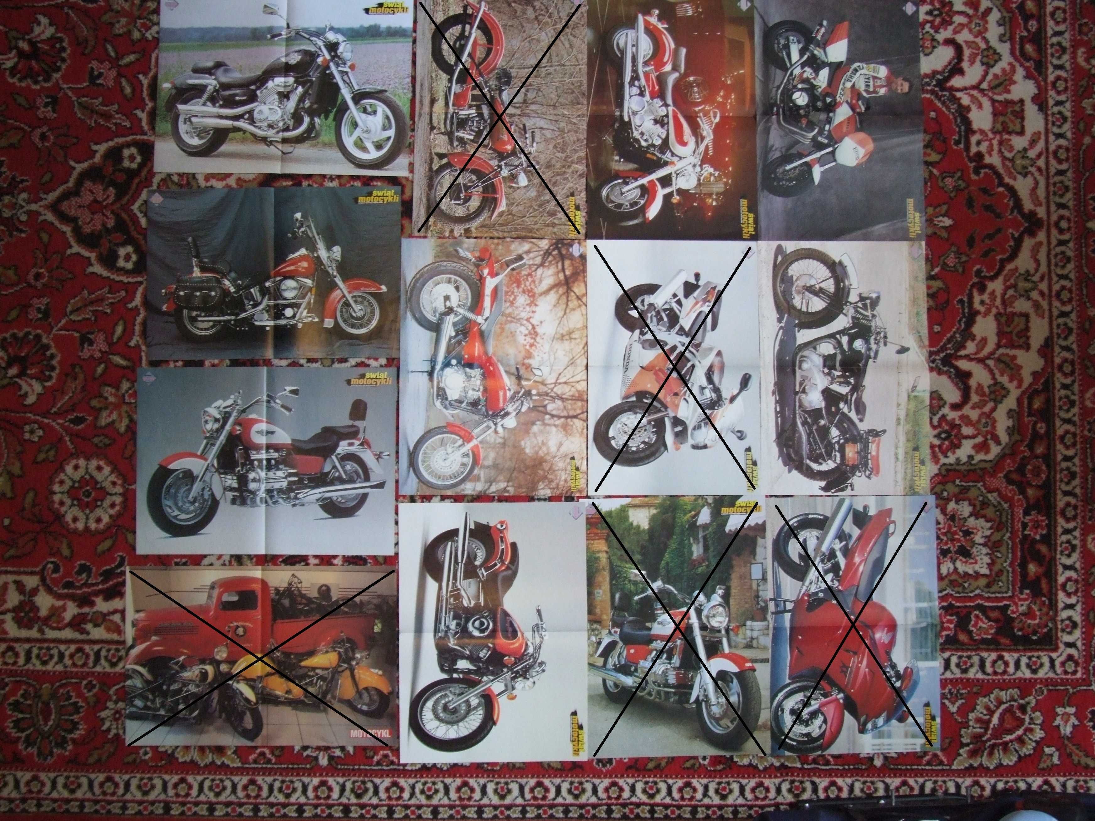 Plakaty z gazet Świat Motocykli i Motocykl