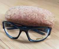 Okulary zerówki sportowe męske z etui