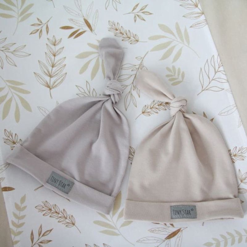 Czapeczka niemowlęca 0-3M Beige - Tiny Star