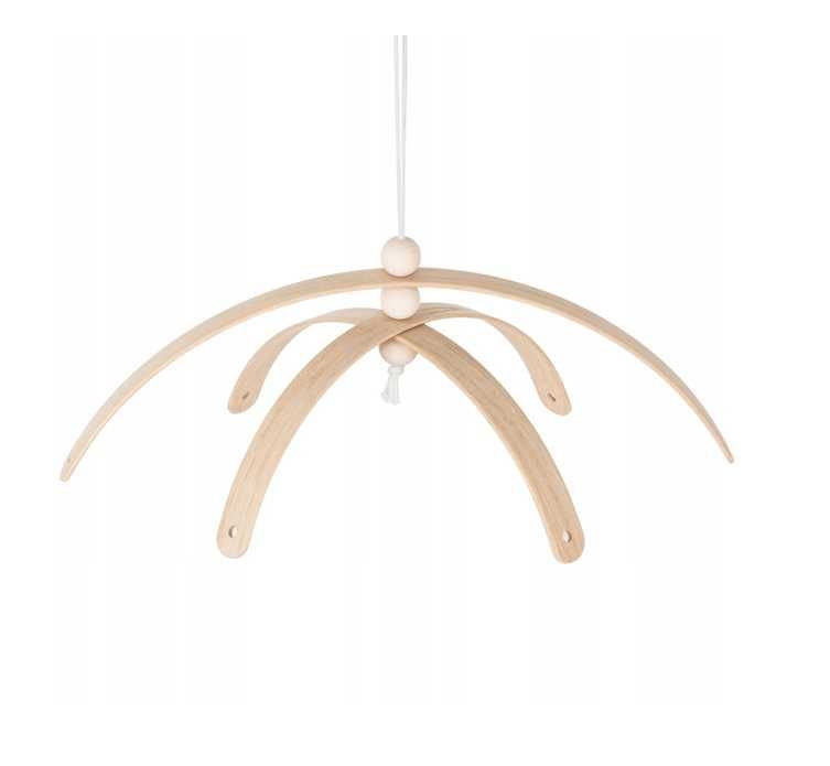 Karuzela zawieszka do łóżeczka dziecięcego drewniana naturalna