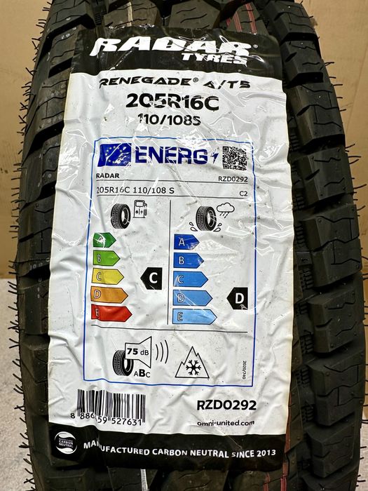 Radar Renegade 205 R16c 110/108S szt 1 Nowa !! 2024