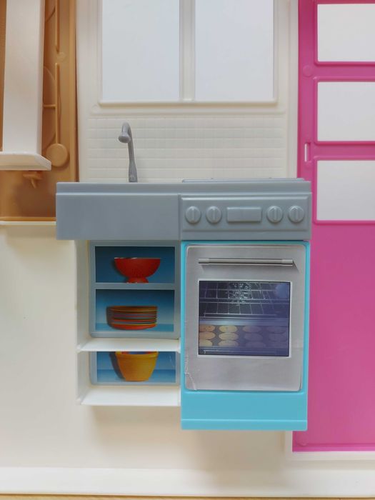 BARBIE przytulny domek dla lalek + akcesoria FXG54  F