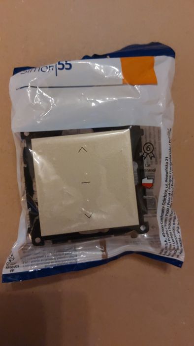 Łącznik żaluzjowy trójpozycyjny Szampański mat Simon 55 - TZW1K.01/144