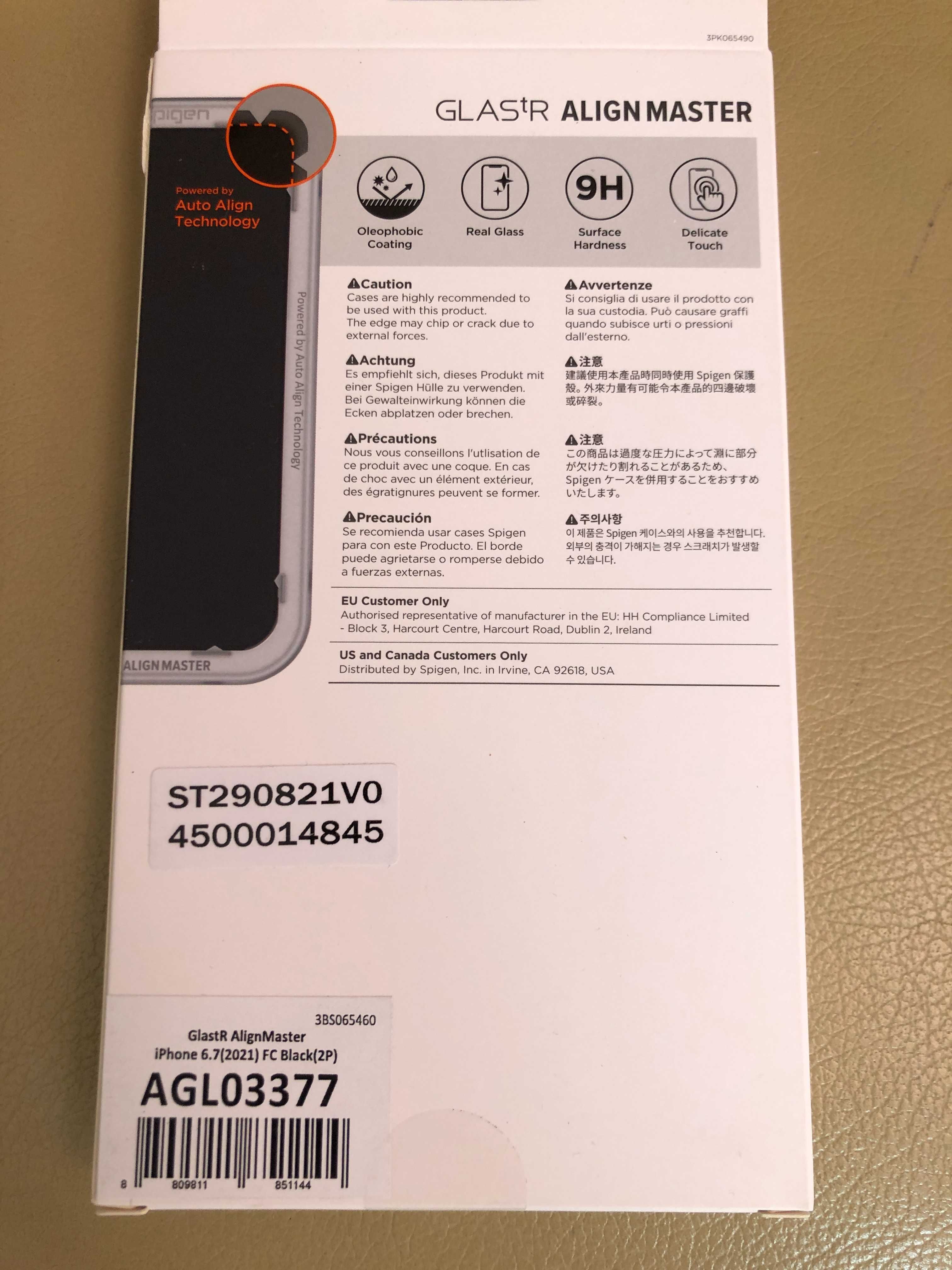 Защитное стекло Spigen GLAStR Align Master iPhone 13 Pro Max/13 Pro/13