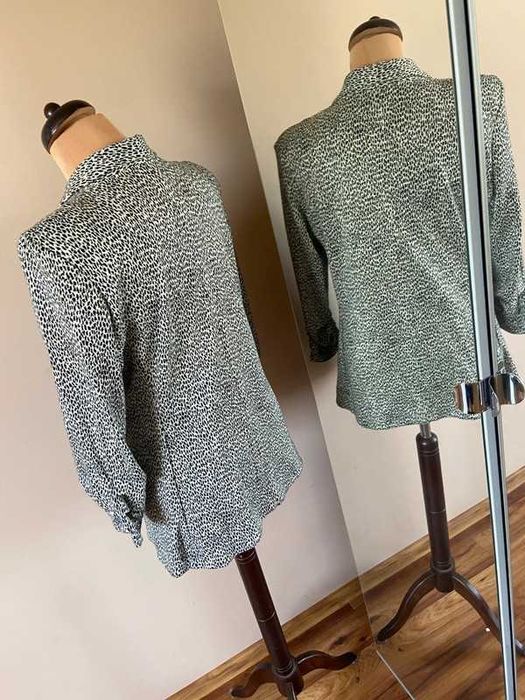 44 46 xxl +size zakiet panterka animal print centki blazer narzutka