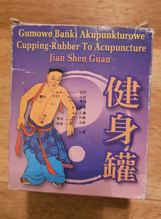 Bańki akupunkturowe bezogniowe, bańki chińskie - Jian Shen Guan -4 szt