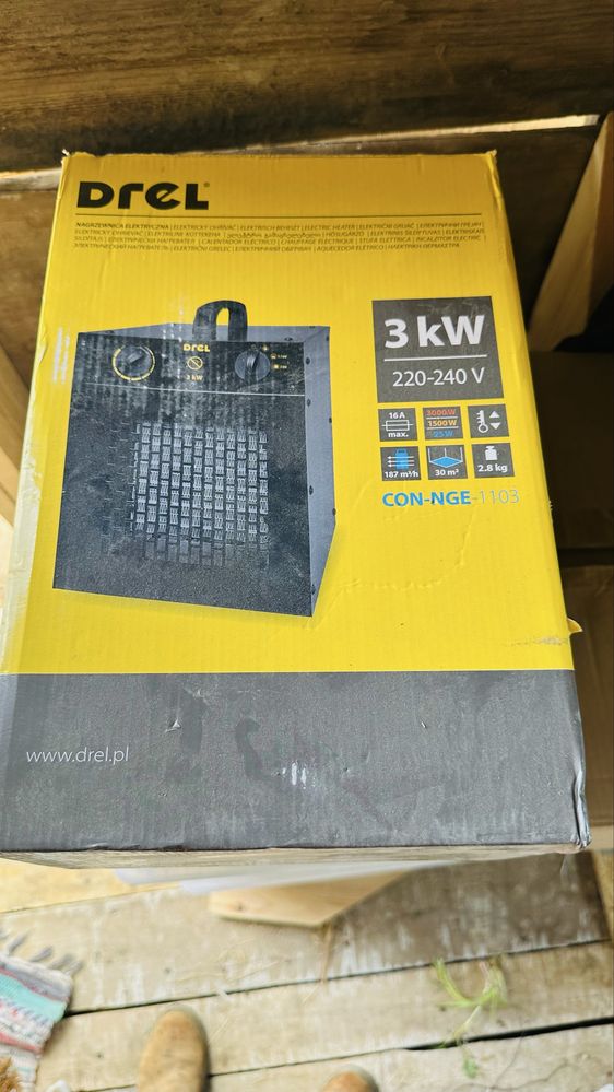 Drel nagrzewnica nowa 3kw
