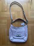 Torebka COACH skórzana pudrowy róż rozm. A4, na ramię crossbody metka