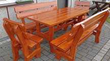 Drewniane masywne meble ogrodowe -producent