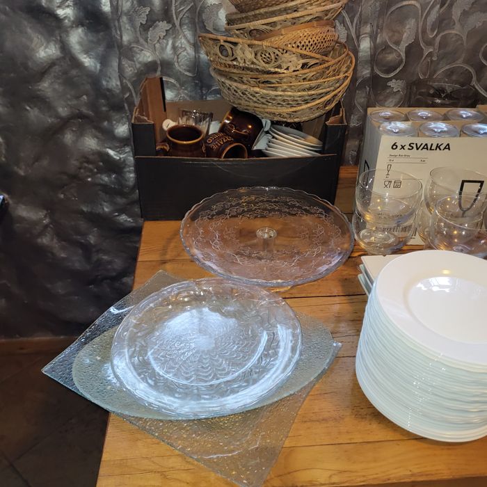 Talerze głębokie płaskie deserowe