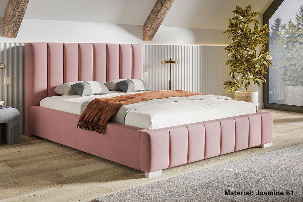 Łóżko łóżka tapicerowane VIGO 160x200 180x200 200x200 STELAŻ POJEMNIK