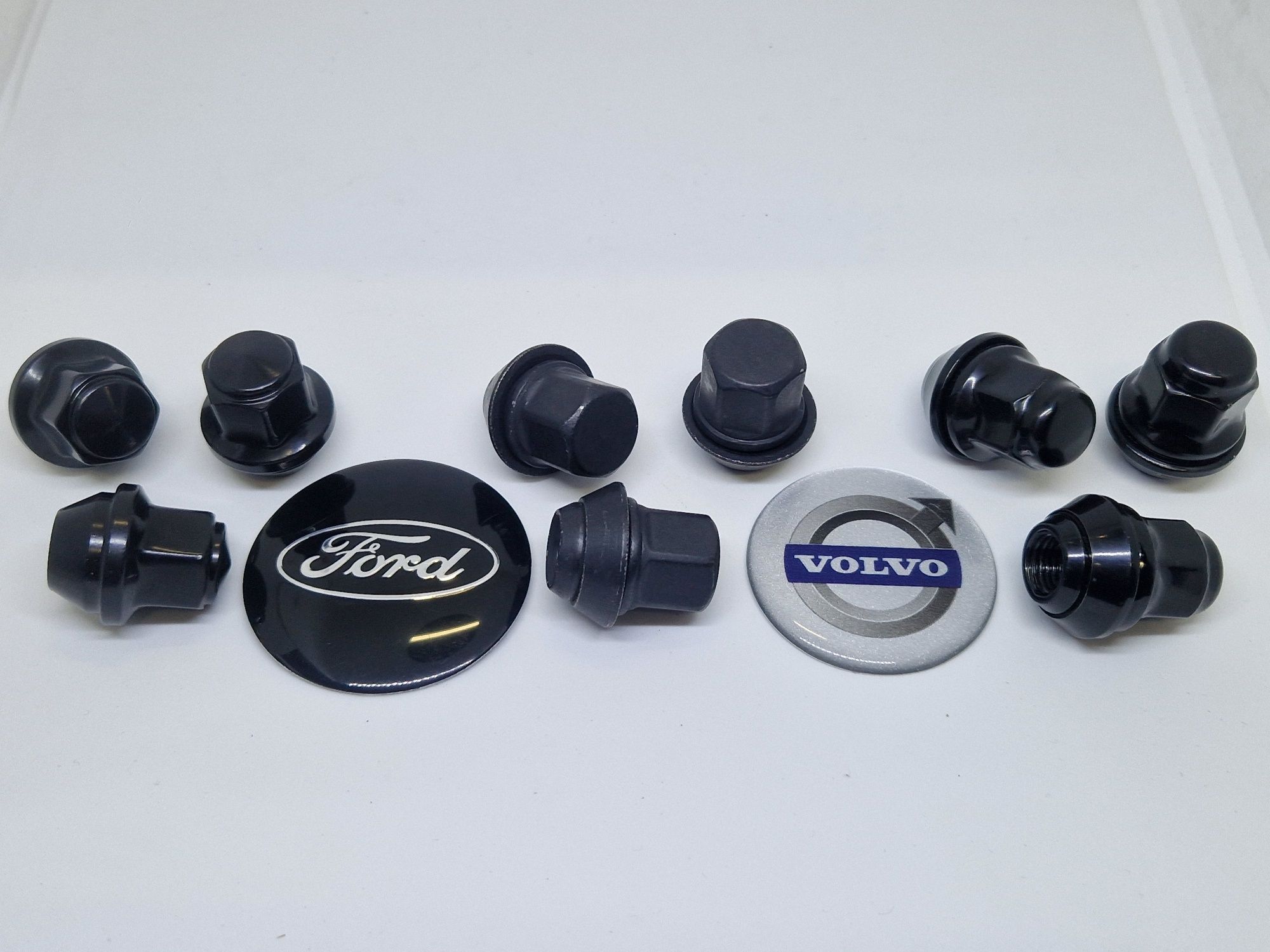 Гайка чорна Ford/Volvo 12×1.5 Черная гайка для дисків Форд конус Italy