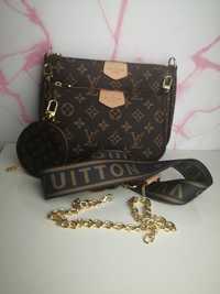 Torebka LV Louis Vuitton 3w1 monogram brazowa Premium