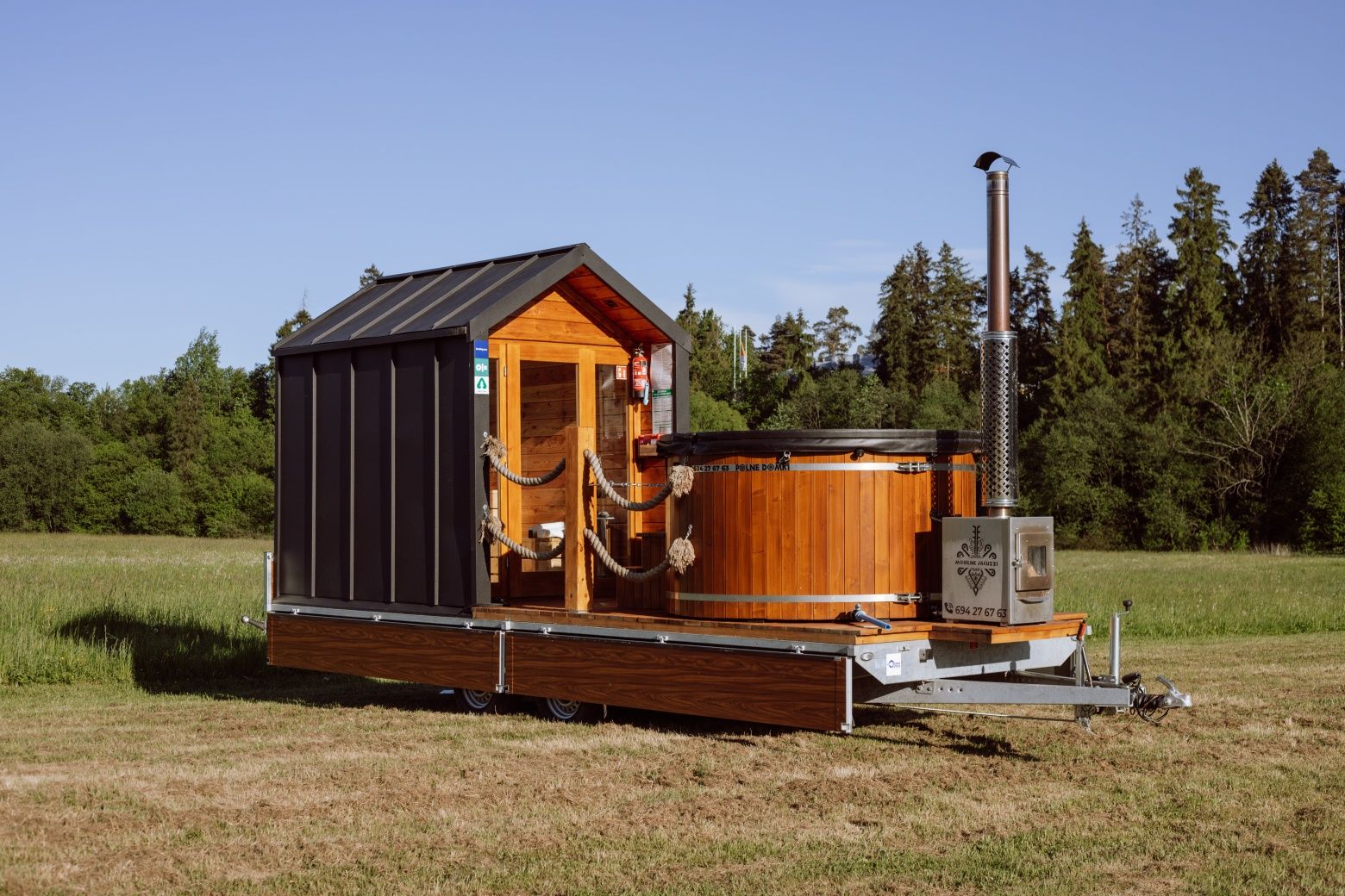 Wynajmę Saunę Jacuzzi Balia Bania Mobilne SPA impreza wieczór kawalers