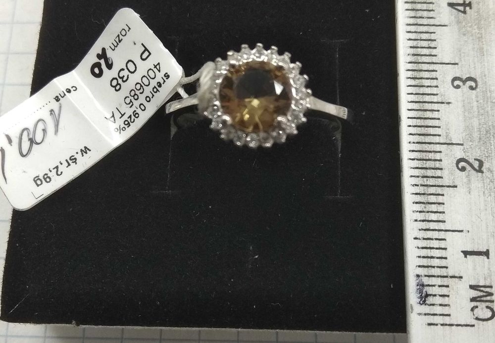 Pierścionek tradycyjny Sułtanit i cyrkonie Srebro 925 NOWE r. 20