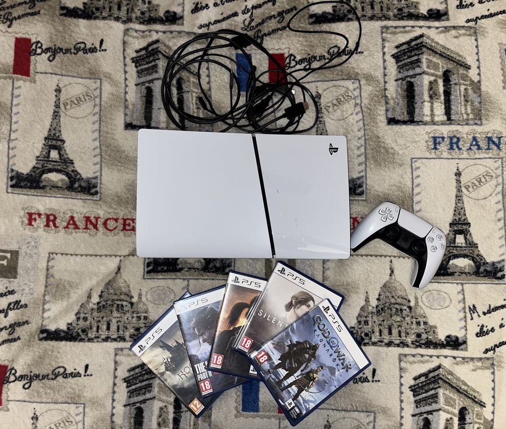 PS5 + Pulse 3D + 5 ігор | Стан ідеал | Все разом