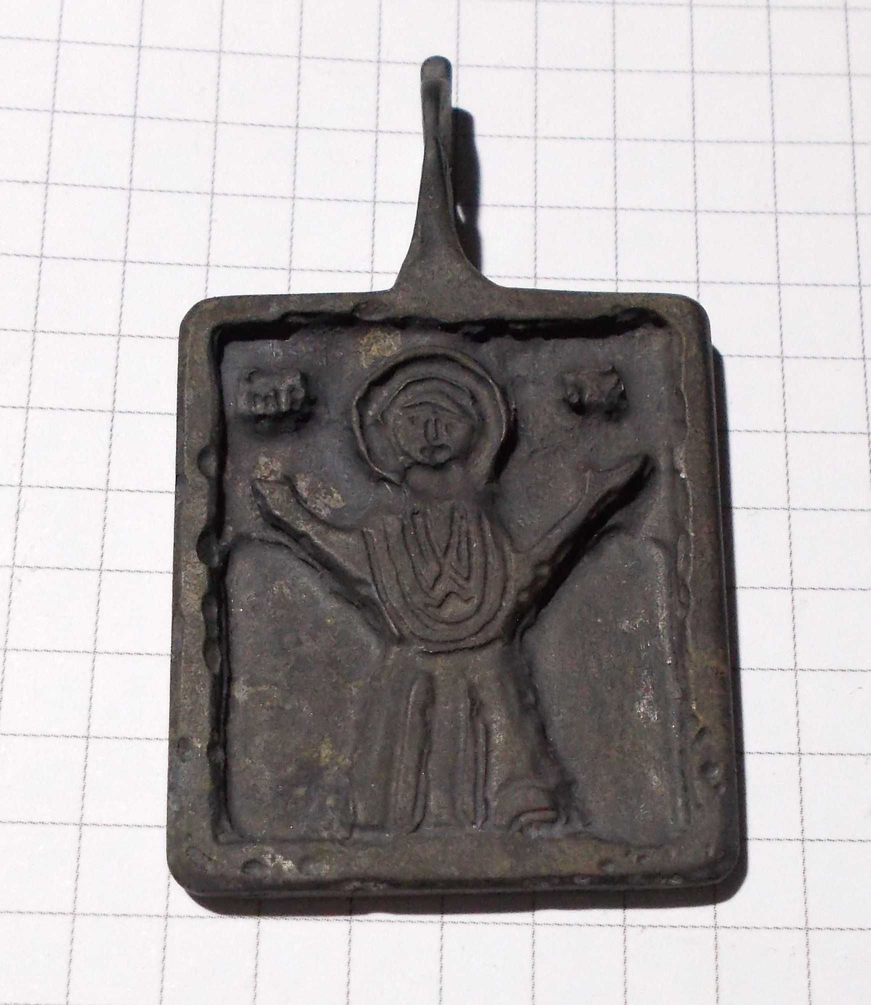 Стародавня натільна іконка,медальон,ладанка КР