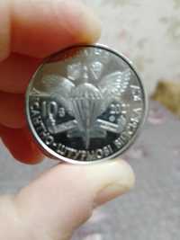 Монета номіналом 10 грн десантної штурмові війська 2021 рік