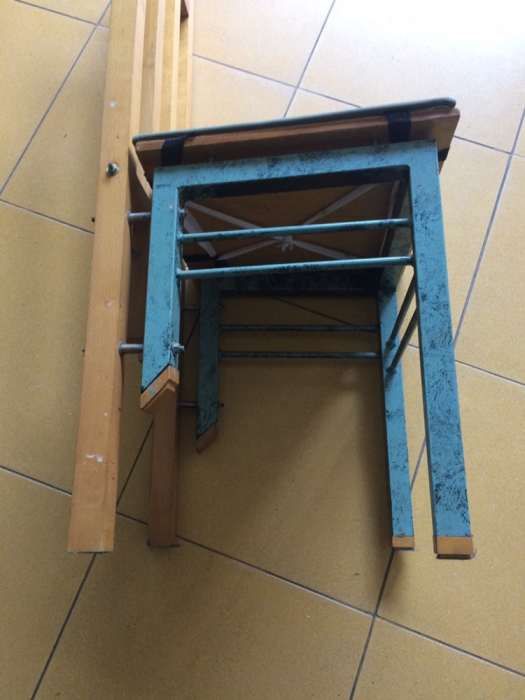 Cadeira em madeira ddd em Faia e ferro