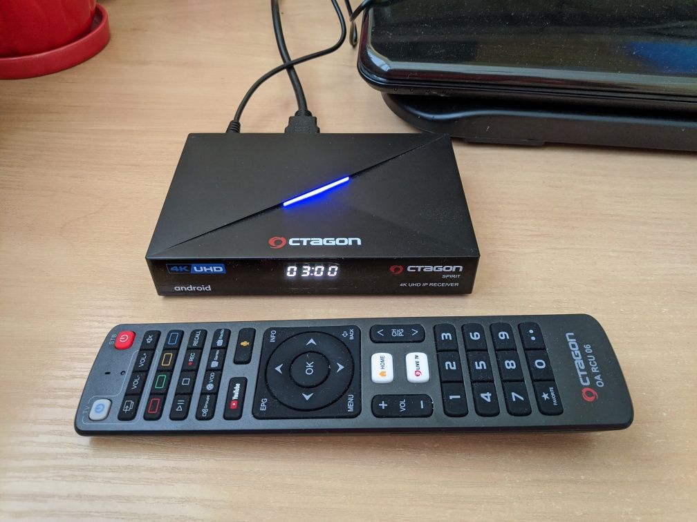 Приставка Octagon Spirit 4K з Германії UHD Smart Android TV з Wi-Fi і