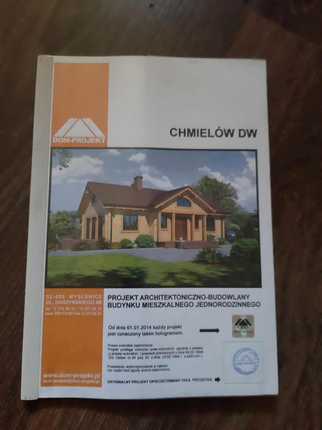 Projekt domu drewnianego ok 100m2 Chmielów