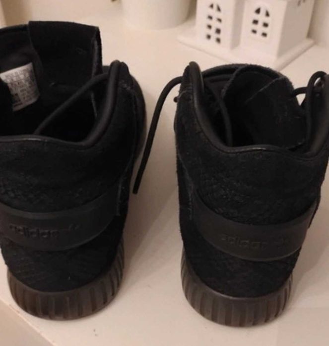 Skórzane Adidas Tubular Buty Trzewiki Sztyblety 41 25,5 cm