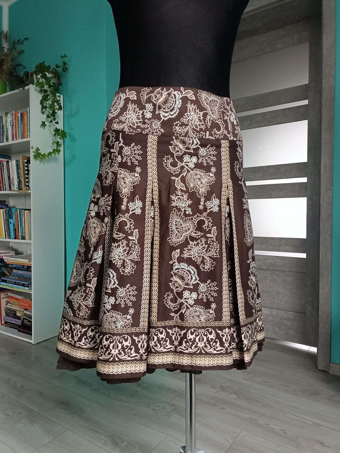 Spódnica ESPRIT orient Boho Hippie folk vintage plisy