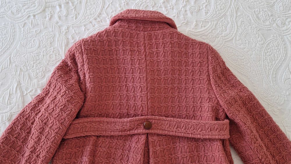 Casaco Rosa, Zara com botões, tamanho M