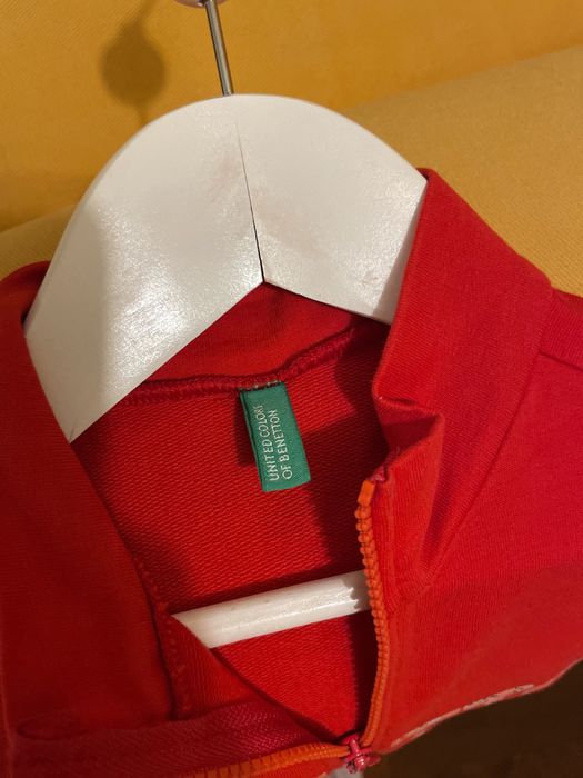 Casaco criança menina - marca Benetton - vermelho tamanho 6