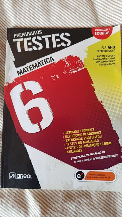 Livros Preparar os Testes Areal Editores 6.º Ano