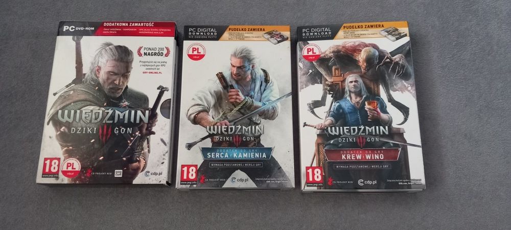 Wiedźmin 3 dziki gon dodatki serca z kamienia krew i wino