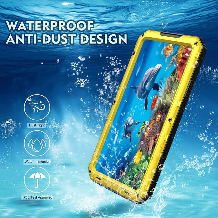 Mocne Pancerne Etui Shockproof do iPhone 11 Pro Max żółte