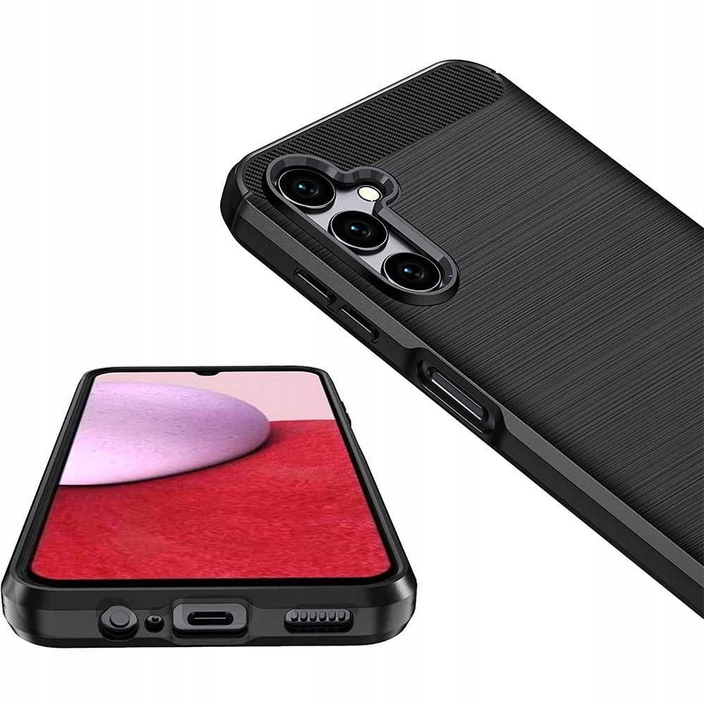 Etui Carbon do Samsung Galaxy S23 FE + Szkło Hartowane