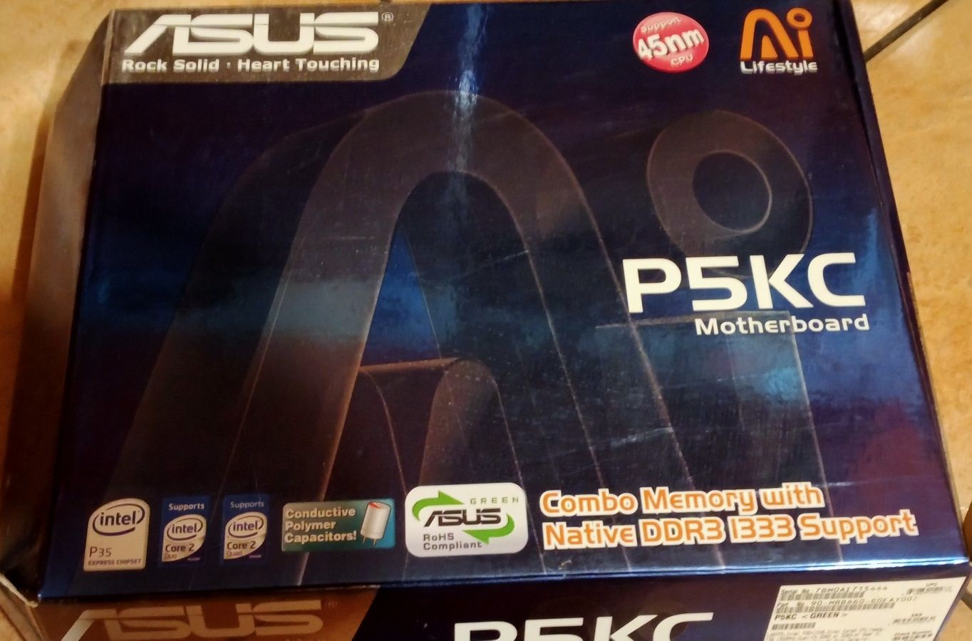 Zestaw płyta ASUS P5KC+RAM 2x2GB GEIL+2x2GB Kingston+Intel C2Q Q6700