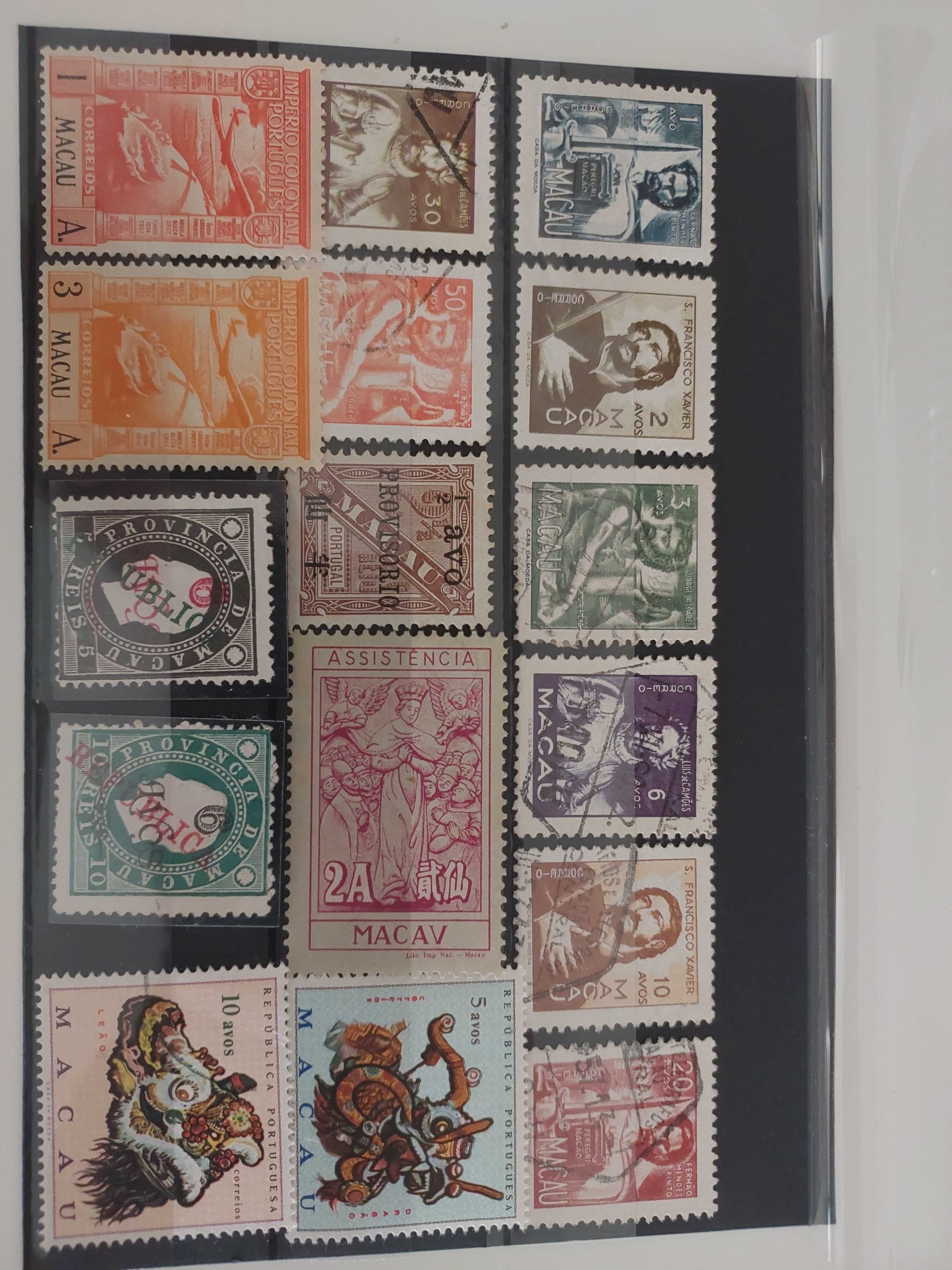 Lote selos diversos Macau