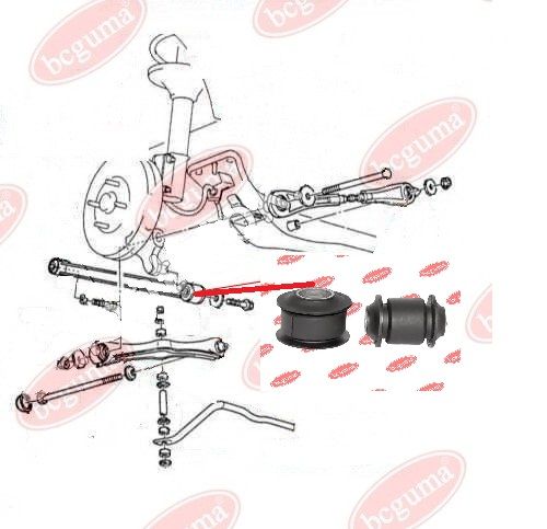Cайлентблоки задней подвески на Mazda 323 (BG, BA, BJ, BF)