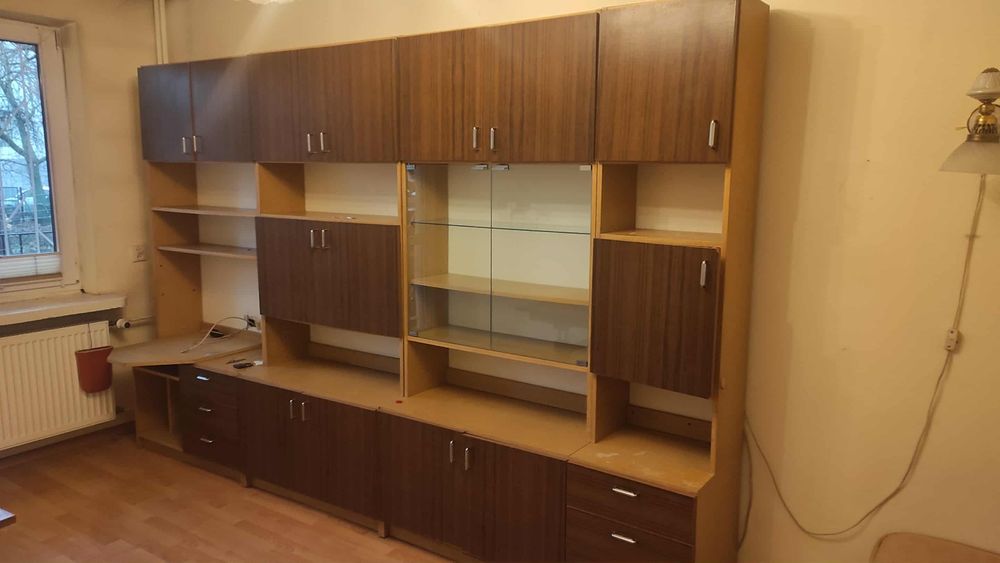 Segment szafa kredens z lat 80 zestaw mebli PRL