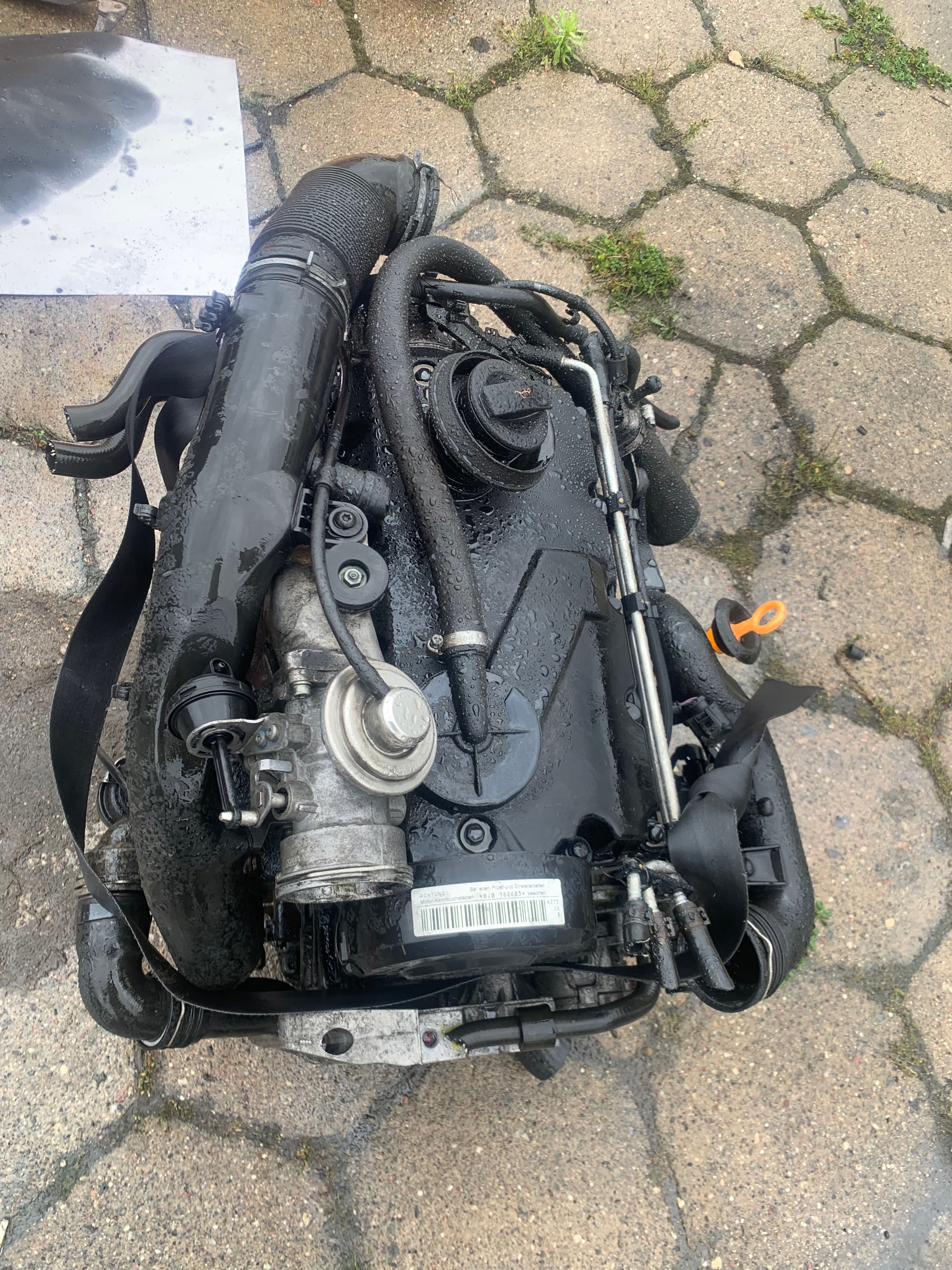 Silnik VW Skoda Caddy Seat 1.9 TDI BJB kompletny z osprzętem