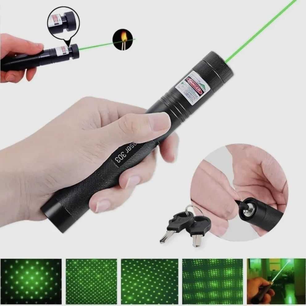 Відстань 10 кілометрів  !!! Лазерна указка Green Laser Pointer JD-303.