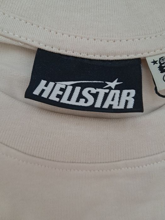 Футболка HELLSTAR Classic Tee білого кольору тішка Opium y2k sk8 drill